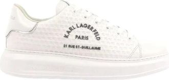 Karl Lagerfeld Kapri KL - Heren - Sneakers - Wit - 45 EU - Leer - Schoenen