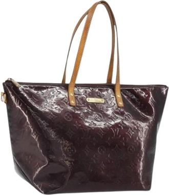 Louis Vuitton Pre-owned Tote Bag - Dames - Vintage Shopper - Paars - ONE Size - Leer - Vintage
