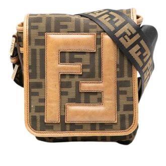 Fendi Pre-owned Cross Body Bags, female, Brown, Size: ONE SIZE Pre-owned Crossbody Bag