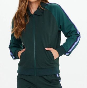 The Upside Maneki Pari Zip Jacket In Green