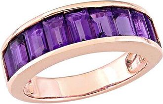 Rina Limor Rose Gold Over Silver 2.34 Ct. Tw. Amethyst-Africa Anniversary Ring