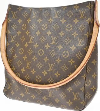 Louis Vuitton Monogram Looping Monogram Canvas Brown Canvas Handbag (Pre-Owned)