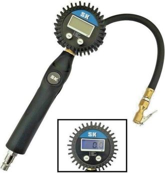 Trade Shop Trade Shop - Manometro Pressione Pneumatici Digitale Dispay Lcd Auto Moto Camper