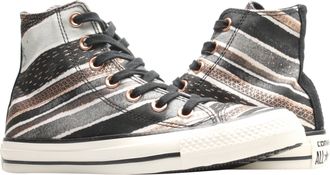 Converse Chuck Taylor All Star Hi Stripe Black/Dolphin Womens Sneakers 551564C