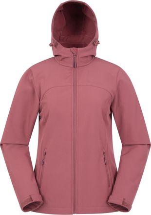 Mountain Warehouse Exodus Womens Softshell Jacket - Breathable, Adjustable, Water & Wind Resistant Ladies Coat - For Autumn, Winter, Walking, Everyday wear Rust Womens S