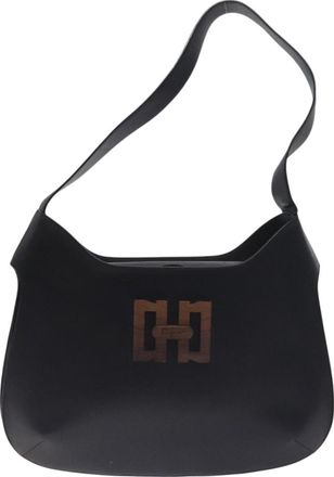 Ferragamo Black Leather Shoulder Bag (Pre-Owned)