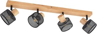 Lindby Foco evinora En Marr&oacute;n De Madera - Lindby