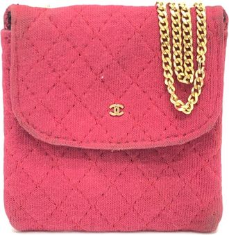 Chanel Jersey Pouch Shoulder Bag (Pre-Owned)