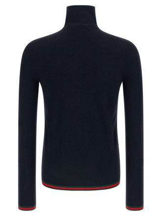 Gucci Cashmere Turtleneck Sweater - Navy