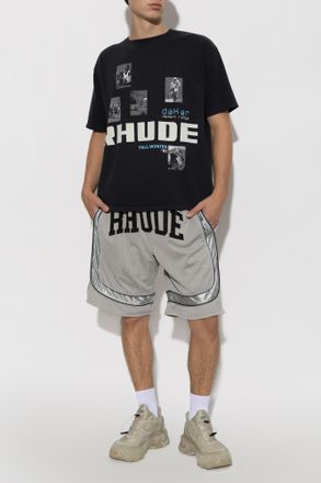 Rhude T-shirt With Logo, Mens, Black
