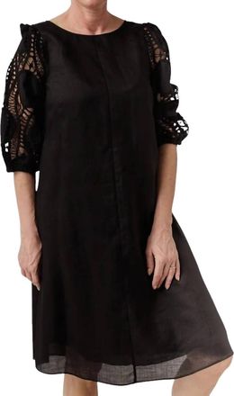 Luisa Cerano Dress With Crochet Details In Black