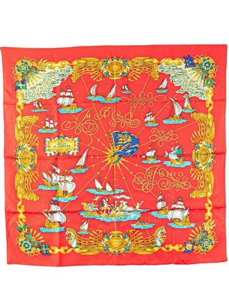 Hermès 20th Century Voiles De Lumiere Silk Scarf scarves - women - Silk - One Size - Red