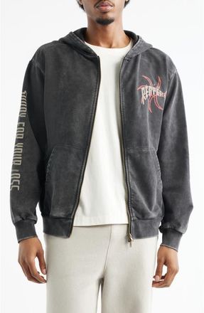 Overtime City Reapers Scythe Zip Hoodie in Black at Nordstrom, Size Xx-Large