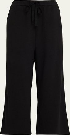 Eileen Fisher Straight-Leg Waffle Double Knit Pants