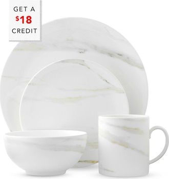 Wedgwood Vera Wang For Wedgwood 4Pc Venato Imperial Setting With $18 Credit