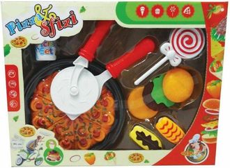 Trade Shop Trade Shop - Pizza E Sfizi Rotellina Spatola Lecca Lecca Panino Giocattolo Gioco Bambina