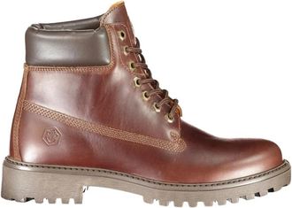Lumberjack Polyester Sneaker met Strak Design - Heren - Veterlaarzen - Bruin - 44 EU - Polyester - Schoenen