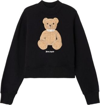 Palm Angels Black Crewneck Sweatshirt