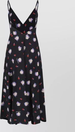 Dolce & Gabbana floral midi dress adjustable straps v neckline