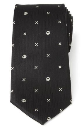 Cufflinks Inc. NIghtmare Before Christmas Jack Skellington Silk Tie in Black at Nordstrom