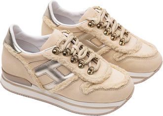 Hogan Trimmed Leather Sneaker