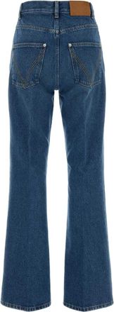 Bottega Veneta Womens Denim Jeans Blue Cotton