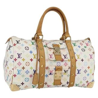 Louis Vuitton Pre-owned Vintage Canvas Handtas - Dames - Pre-owned - Wit - Maat: ONE Size