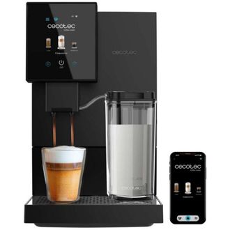 Cecotec Cecotec Cafetera Superautom&aacute;tica Cremmaet Compactccino Connected 19 Bares 1350w Wifi Pantalla Tft Molinillo Tanque De Leche 400 Ml Y Agua 1l