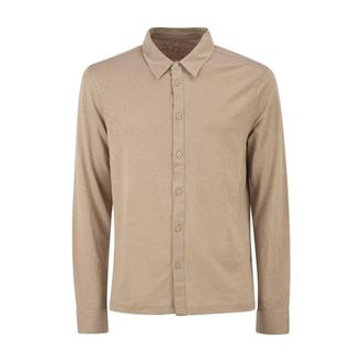 Majestic Filatures Uomo, Magliette, Beige, M, new