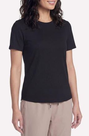 Skechers GoWalk Luxe Rib T-Shirt in Bold Black at Nordstrom Rack, Size Xx-Large