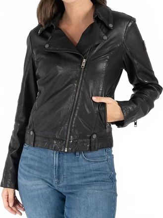 Mauritius Fayola Rf Featherweight Leather Jacket In Black