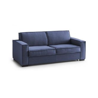 Dmora Talamo Italia - Sofa Cama Abigail, Gran Sof&aacute; De 2 Plazas, 100% Made In Italy, Sof&aacute; De Sal&oacute;n Con Apertura Giratoria, En Tela Acolchada, Con Reposabrazo