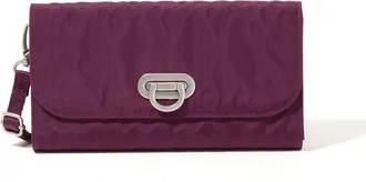 Baggallini Coastal Flip Lock RFID Phone Wallet Crossbody Bag in Mulberry at Nordstrom
