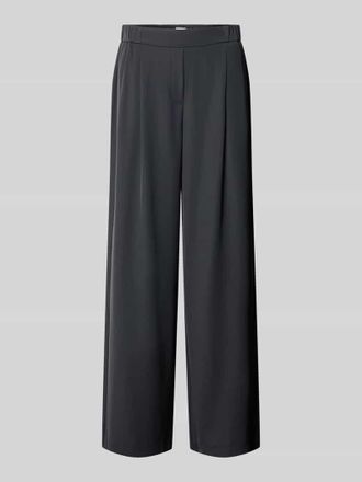 Jake*s Wide Leg Stoffhose mit elastischem Bund in Black, Gr&ouml;&szlig;e 32