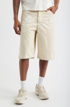 Icecream Fenton 5-Pocket Cotton Twill Shorts in Fog at Nordstrom, Size 36