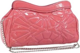 Miu Miu Pre-owned Clutches, female, Pink, Size: ONE SIZE Pre-owned Patent Leather Shoulder Bag