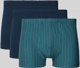 Schiesser Slim Fit Boxershorts mit elastischem Bund im 3er-Pack in Marine, Gr&ouml;&szlig;e XXL