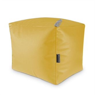 Happers Puff Cuadrado Polipiel Indoor Mostaza Happers