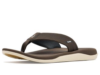Olukai Ahi Kai Mens Sandals Dark Java/Dark Java : 12 D - Medium, Synthetic