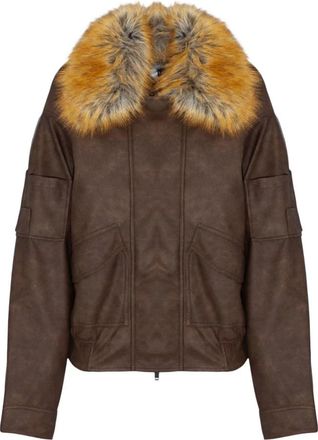 S.W.O.R.D 6.6.44 Aviator Jacket - Dames - Bomber jackets - Bruin - M - Leer - Jassen