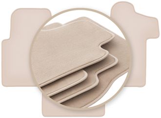 OEM Alfombrillas Premium Beige Para: Renault Master Ii Furgoneta 2010
