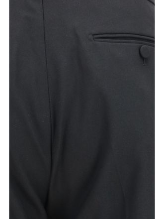 Tom Ford Mens Tailored Trousers Black Wool