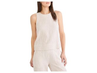 Nic+Zoe Pinstripe Gauze Pop On Tank Top Womens Clothing Neutral Mix : MD, Cotton/Rayon