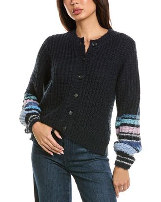 Michael Stars Lumi Striped Crew Cardigan