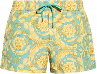 Versace Costume da bagno con stampa barocco - Giallo