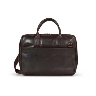 Howard London Laptop Bag Stanley - Heren - Laptoptassen - Bruin - ONE Size - Leer - Tassen