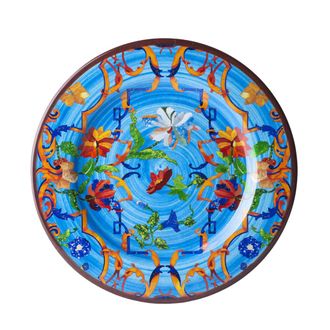 Mario Luca Giusti Pancale Dinner Plate in Turquoise at Nordstrom