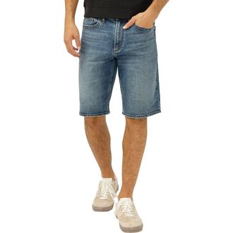 Silver Jeans Co Zac Relaxed Fit Denim Shorts in Porto at Nordstrom, Size 30