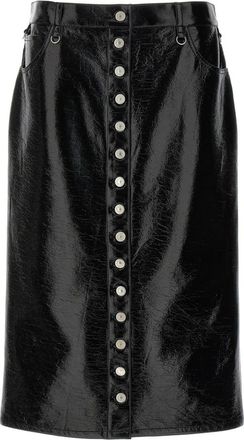 Courr&egrave;ges Multiflex Rok - Dames - Midirokken - Zwart - M - Katoen - Rokken