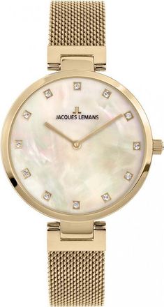 Jacques Lemans Womens 1-2001D Ladies Milano Watch - Gold - One Size